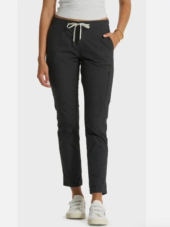 Vuori Women's Ripstop Pants Five-Pocket Design in Charcoal Grey, Size Large - Picture 3 of 10